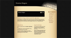 Desktop Screenshot of newtonsingers.org