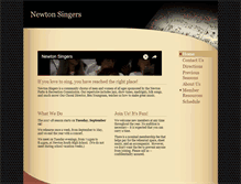 Tablet Screenshot of newtonsingers.org